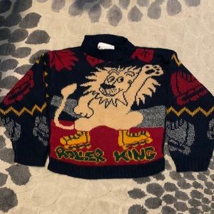 Vintage Hot Cashews Roller King Knit Sweater Boys